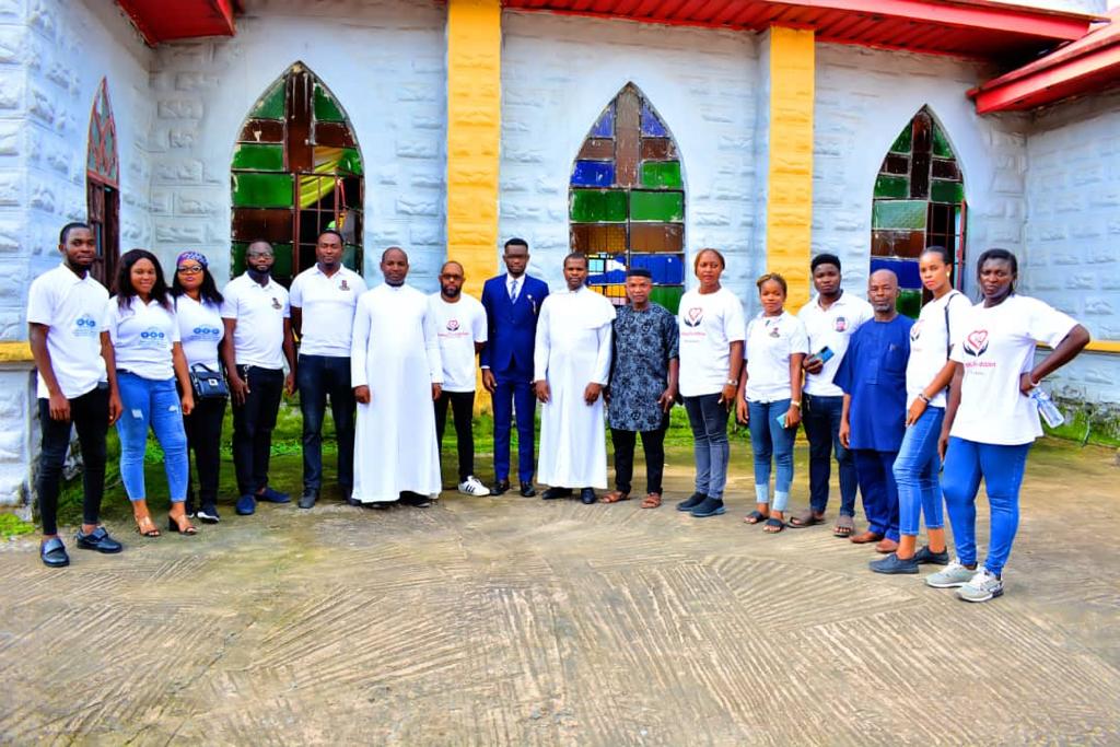 GAP International volunteers gathered together at a community event