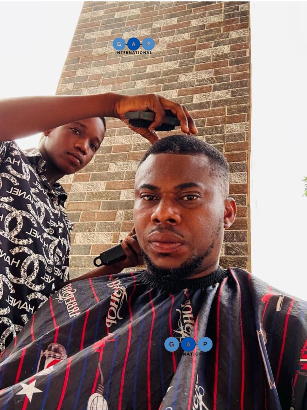 Wisdom at his barbershop